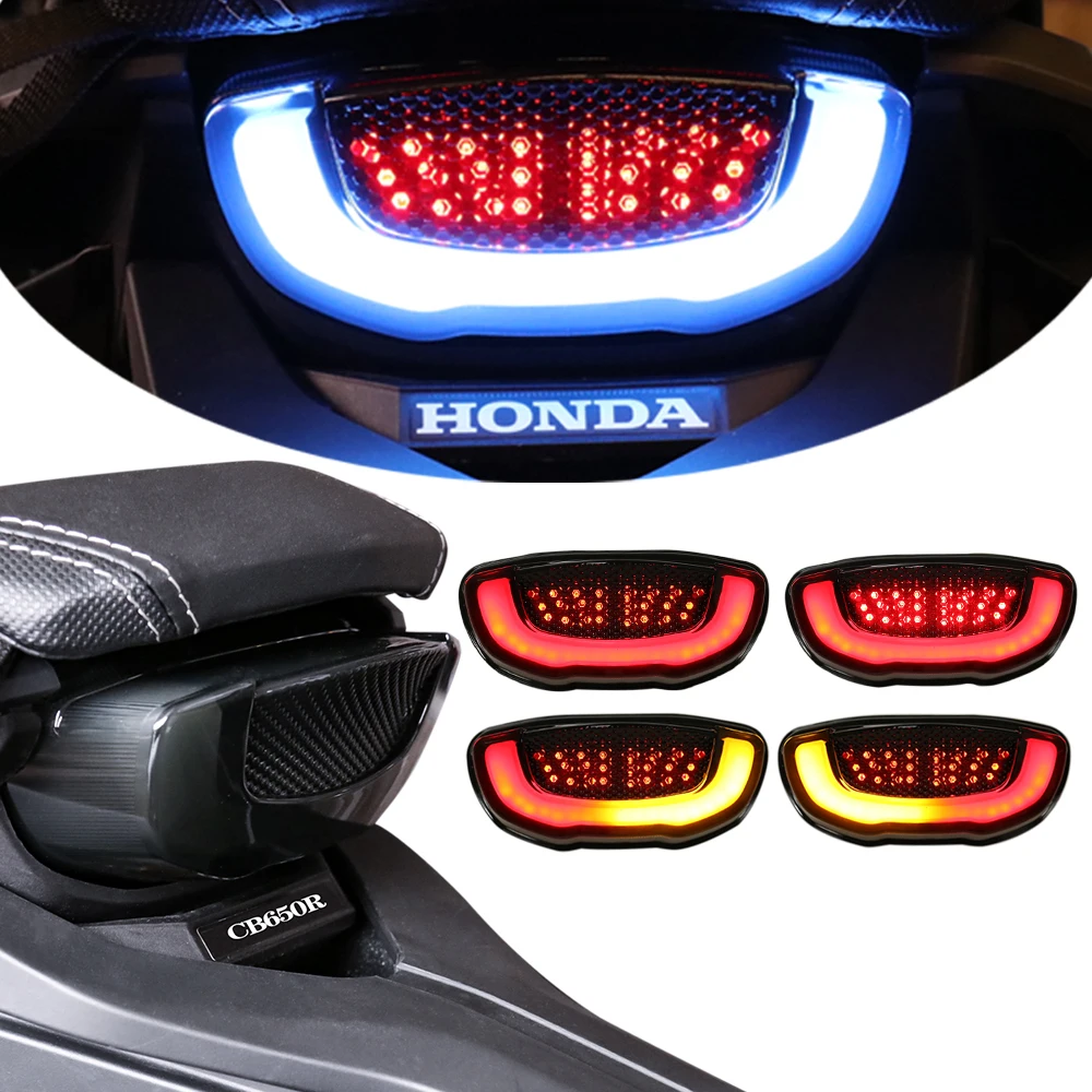 

Motorcycle LED Rear Brake Tail Light Lamp Taillight For HONDA CB650R CBR650R CB300R CB150R CB 150R 300R 650R CBR 650R.