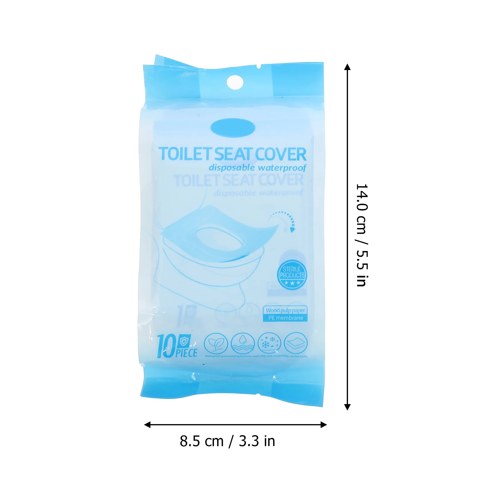 20 قطعة غطاء مقعد المرحاض الورقي المقاوم للماء وسادة المرحاض المحمولة القابل للتصرف السفر وسادة خارجية ملحقات النظافة #2