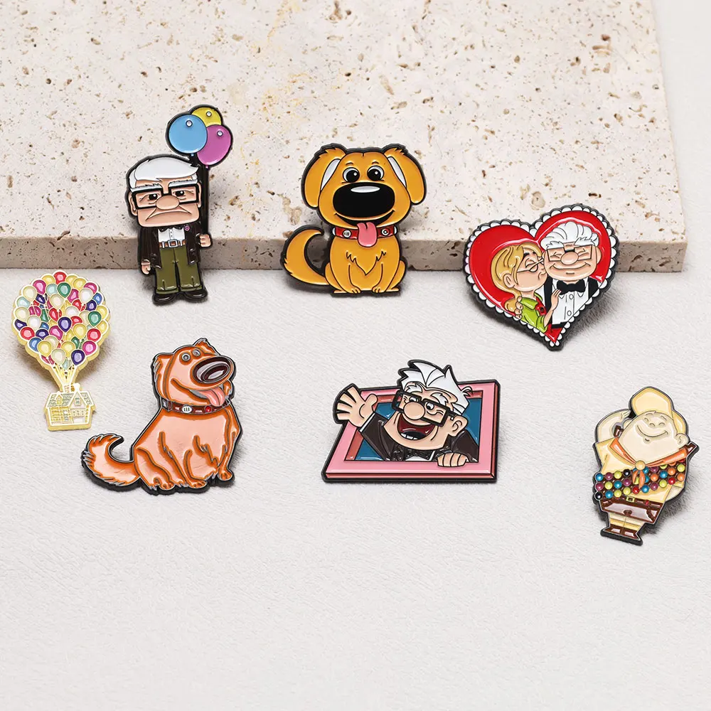 Cartoon Dog emalia Pin słodkie zwierzaki broszki dla kobiet przypinki na klapę odznaka na plecaku akcesoria kostiumowe modna biżuteria na prezenty