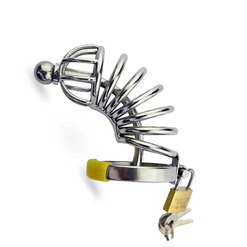 CHASTE BIRD 304 Stainless Steel Metal Male Chastity Device with Urethra Catheter Cock Belt Long Penis Cage Sex Toy BDSM A057