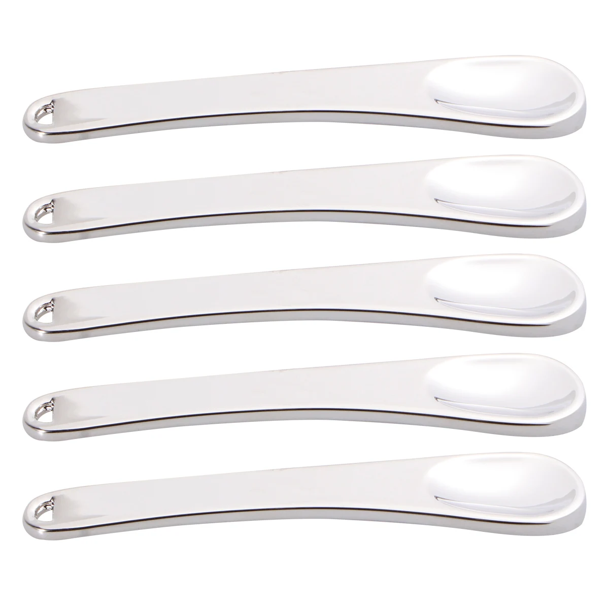 

5Pcs Mini Makeup Spoon Stainless Steel Beauty Scoop Facial Tool For Cream Mask Skincare Practical Durable Easy To Carry Storage