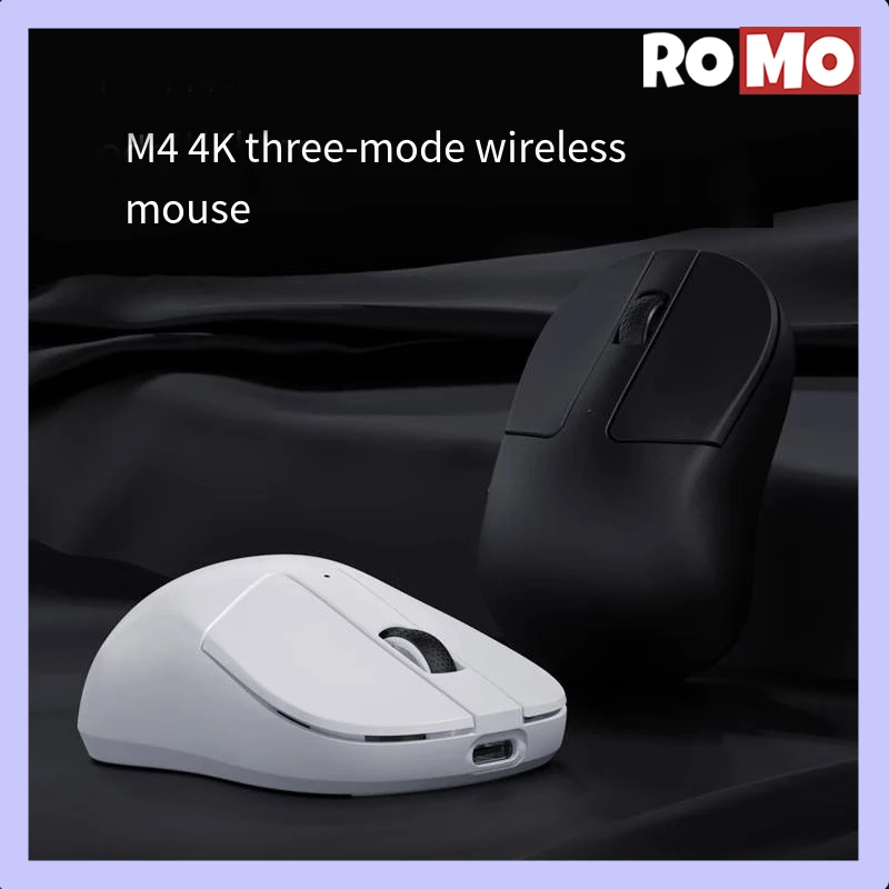 

Keychron M4 Mouse Three-mode 2.4g Wireless Bluetooth 26000 Dpi Charging 4000hz Low Latency 650ips 300mah Office Gaming Mouse