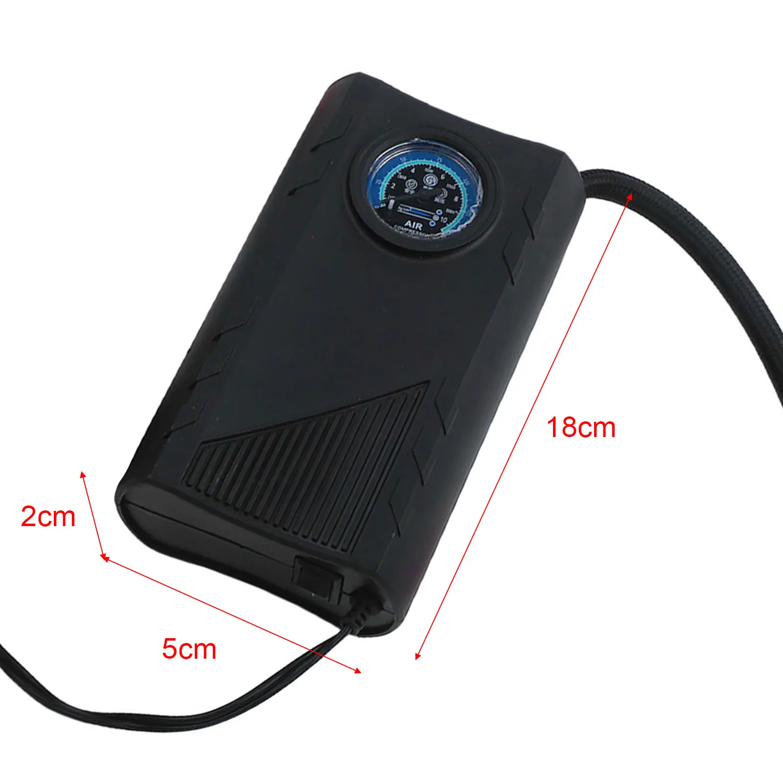 

Насос с цифровым дисплеем, автомобильный воздушный насос для активного отдыха, 18*8,5*4,8 см, воздушный компрессор высокого давления, воздушный насос для мотоцикла