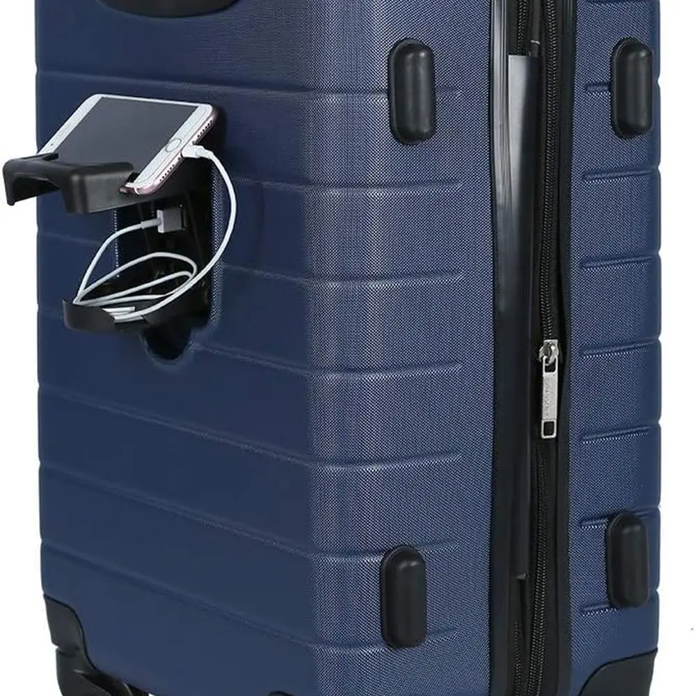 Navy Blue 3-Piece Wrangler Smart Large Set Including Cup Holder and USB Port