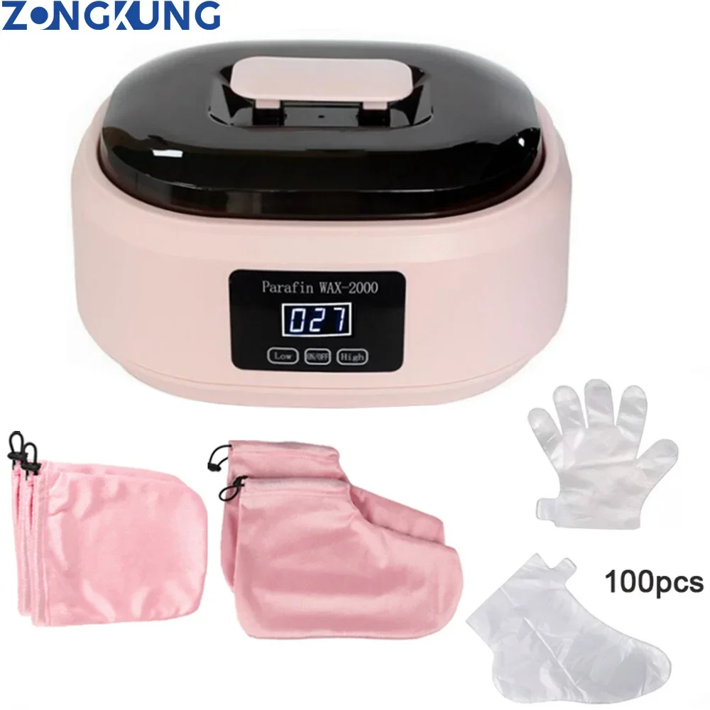 

ZONGKUNG 2L Paraffin Wax Machine Paraffin Bath Kit Wax Melts for Hand and Feet Paraffin Wax Warmer Foot Mask Moisturizing Socks