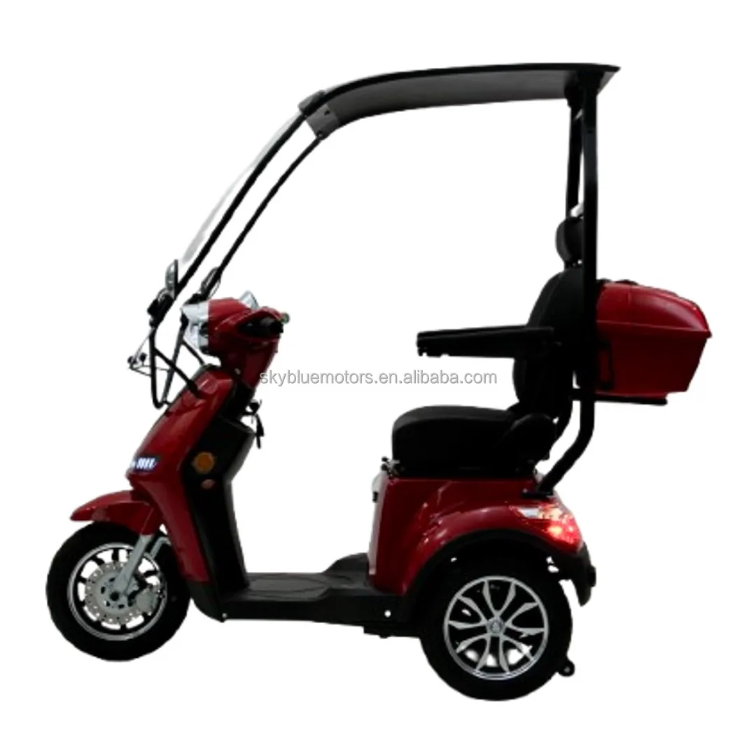 

Modification 2025 New Design Electric Tricycles 1000W Electric Mobility Scooter 15km/h Low Speed Cheap Price With Roof for Outdo