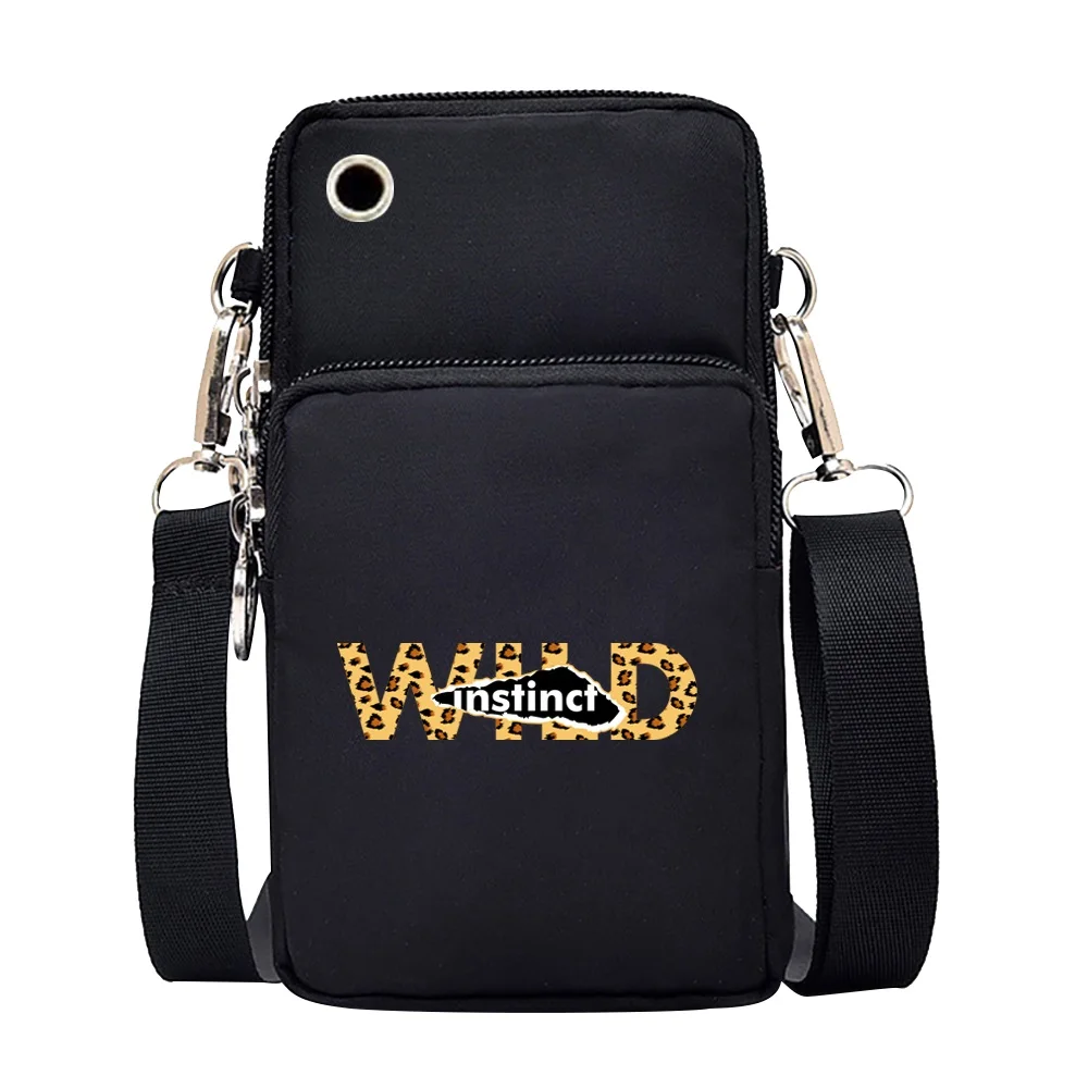 Universal Waterproof Mobile Phone Bag Wild Pattern Wallet Pouch for Samsung/IPhone 12/13 Pro Max 7 8 Plus CrossBody Bags