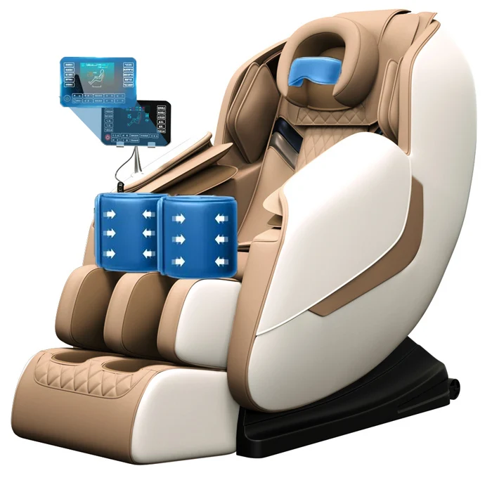 Electric Heated Shiatsu Zero Gravity Buttocks Vibrator Massage Chair Fixed Point Body Armchair Massage Massage Chair
