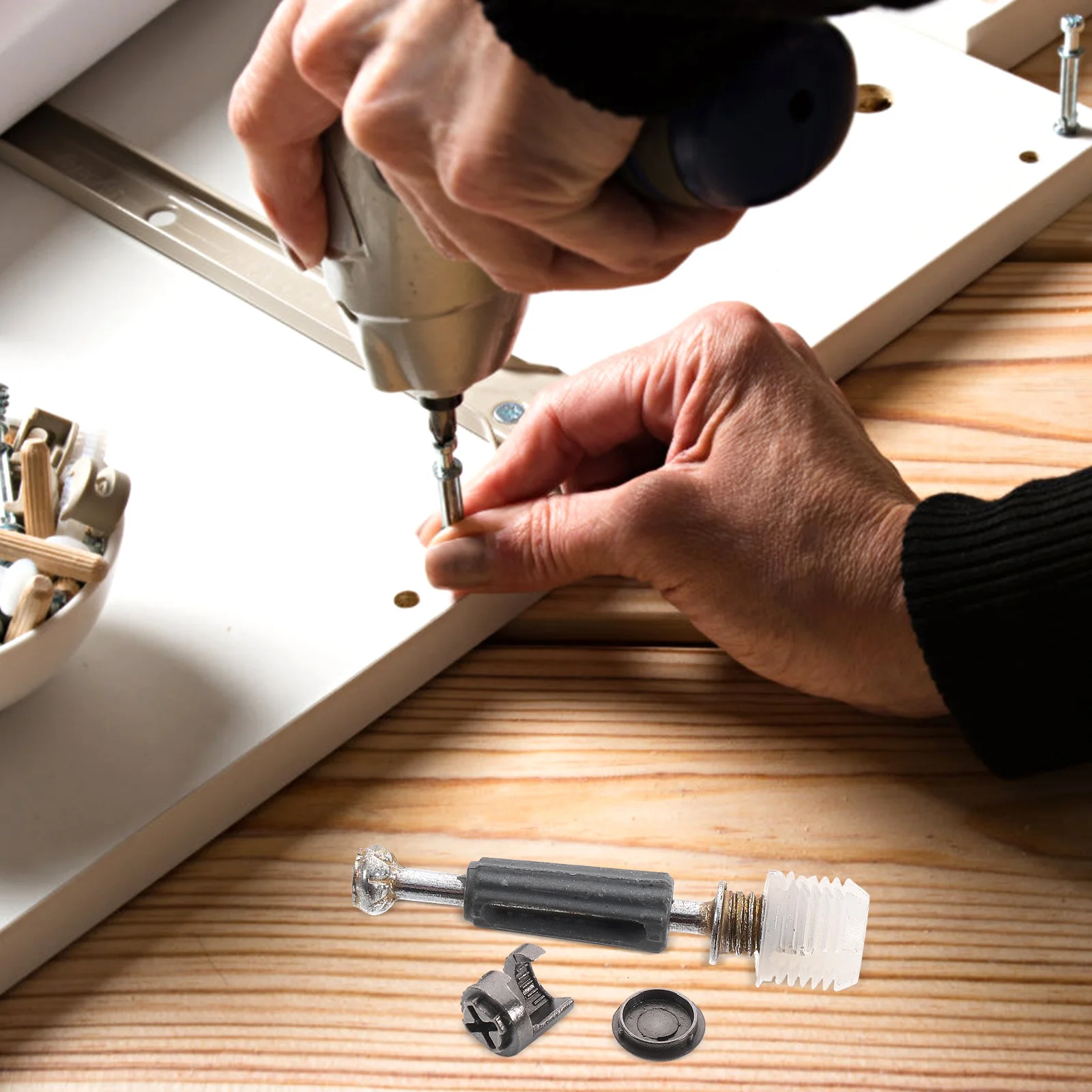 

100Sets Furniture Cam Lock Fitting Fasteners Stable Quick Connecting Buckles Cabinet Wardrobe Fixing Replacement