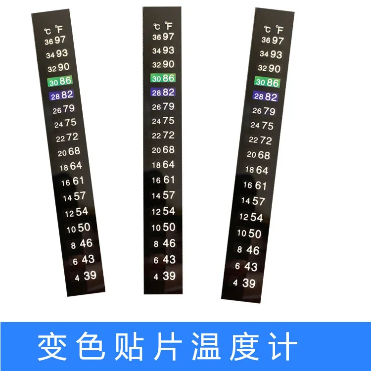 Dual Scale Aquarium Fish Tank Fahrenheit Sticker Digital  Display  Aquarium Temperature Strip