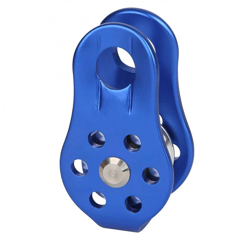 For Climbing Arborist Rock Climbing Pulley Blocking Device Smooth With Large Pulley 20KN Aluminum Alloy  For Climbing