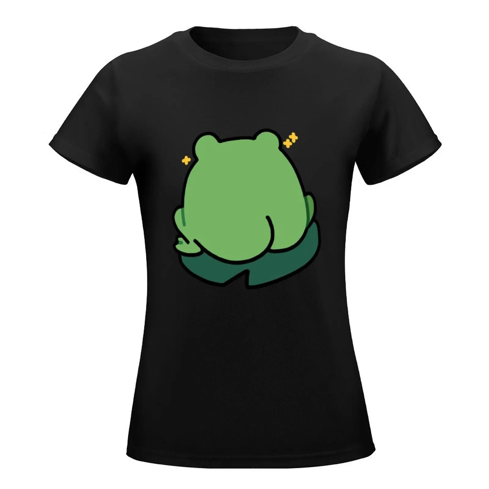 thicc froggo butt T-Shirt shirts graphic tees funny Short sleeve tee hippie clothes t shirts for Womens