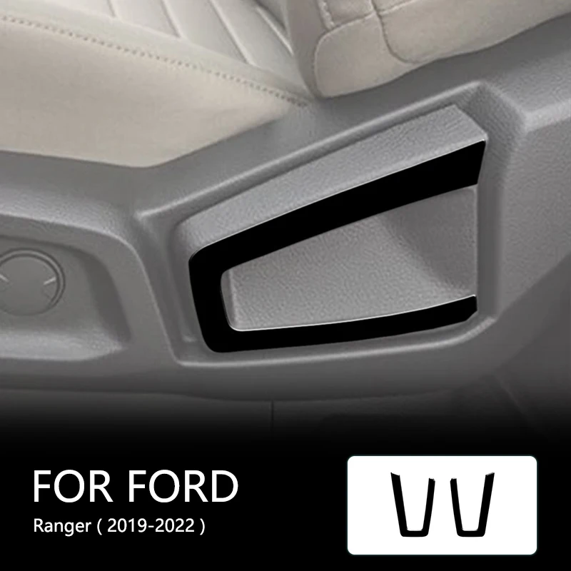 

Front Door Seat Handle Bezel For Ford Ranger 2019 2020 2021 2022 with Navigation with Automatic AC Car Interior Accessories