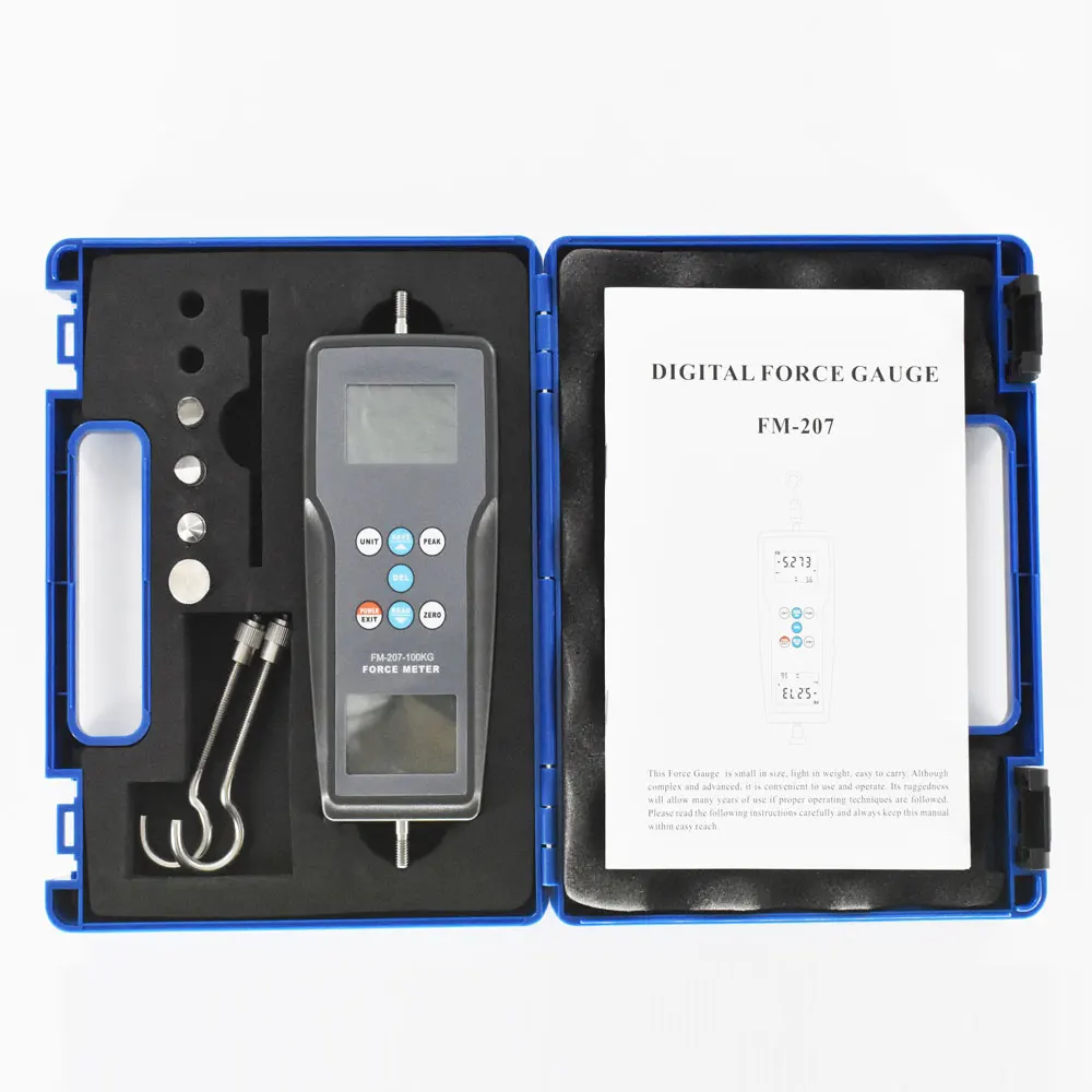 FM-207-20K High accuracy Digital Force Gauge 1K,2K,5K,10K,20K,50K,100K  Gauge Push Force Tester