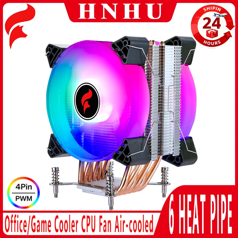 

HNHU Cpu Fan Cooler 4/6 Heat Pipe x79 x99 Processor PC 120mm fans 4PinPWM Air-cooled Compatible LGA2011 2066 115x 1200 1700 18xx