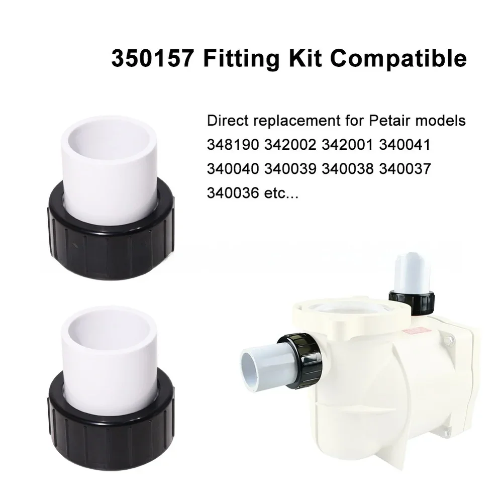 

ABS Fitting Pool Pump Connector Pool Pump Maintenance Pool Pump Connector Kit Pools ABS Plastic Precise Dimensions