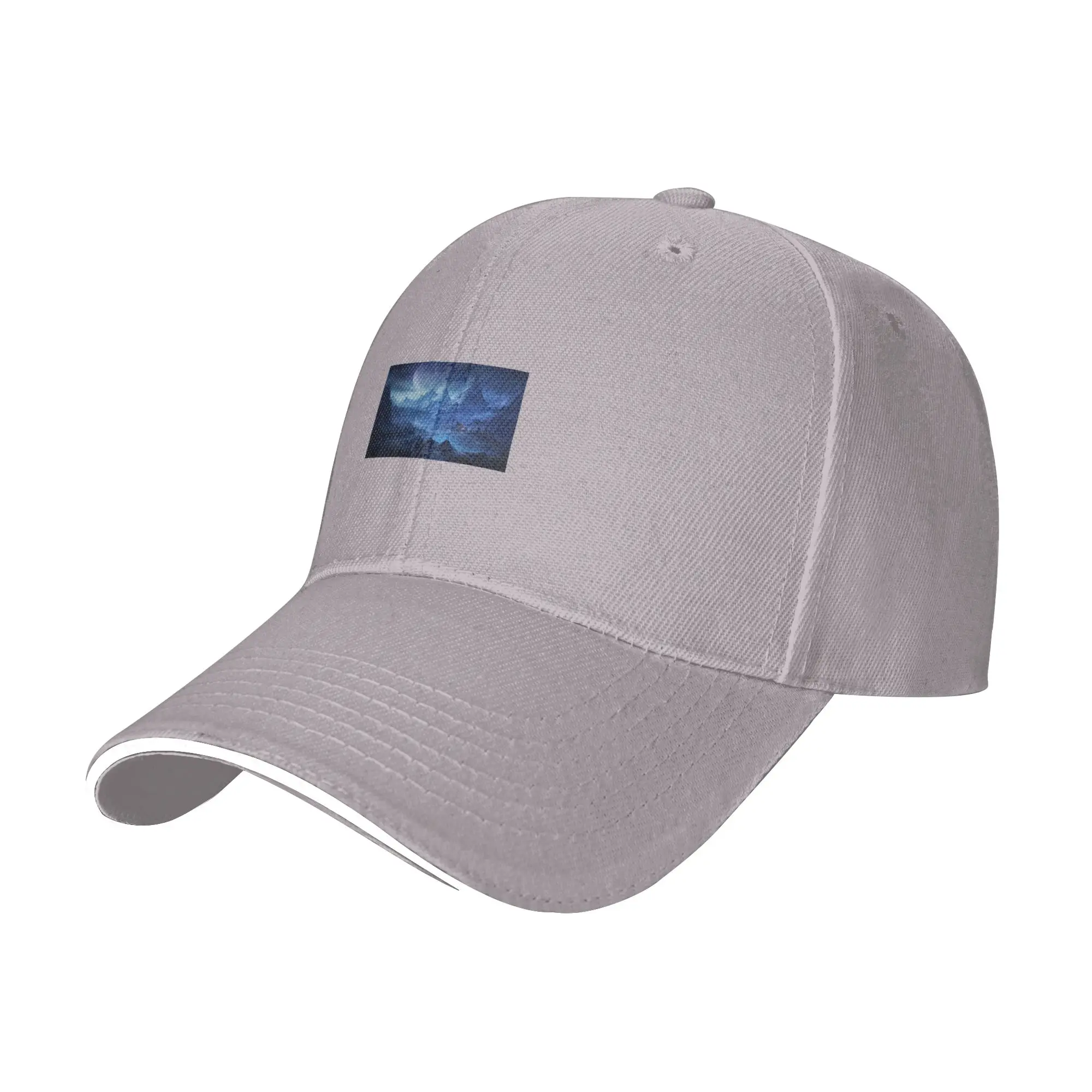 Hot Sale Fantasy Landscape - Village on the Lake Baseball Cap  Low Profile Cap Male  Casual Dating Cap Male