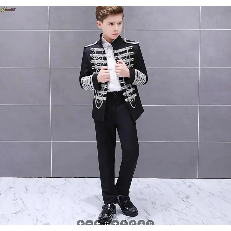 

Zizi 2025 Средневековый блейзер принца в стиле стимпанк, костюм в стиле милитари с кисточками и цепочками, куртка для косплея, пальто с подплечниками, топы в стиле поп-сцени