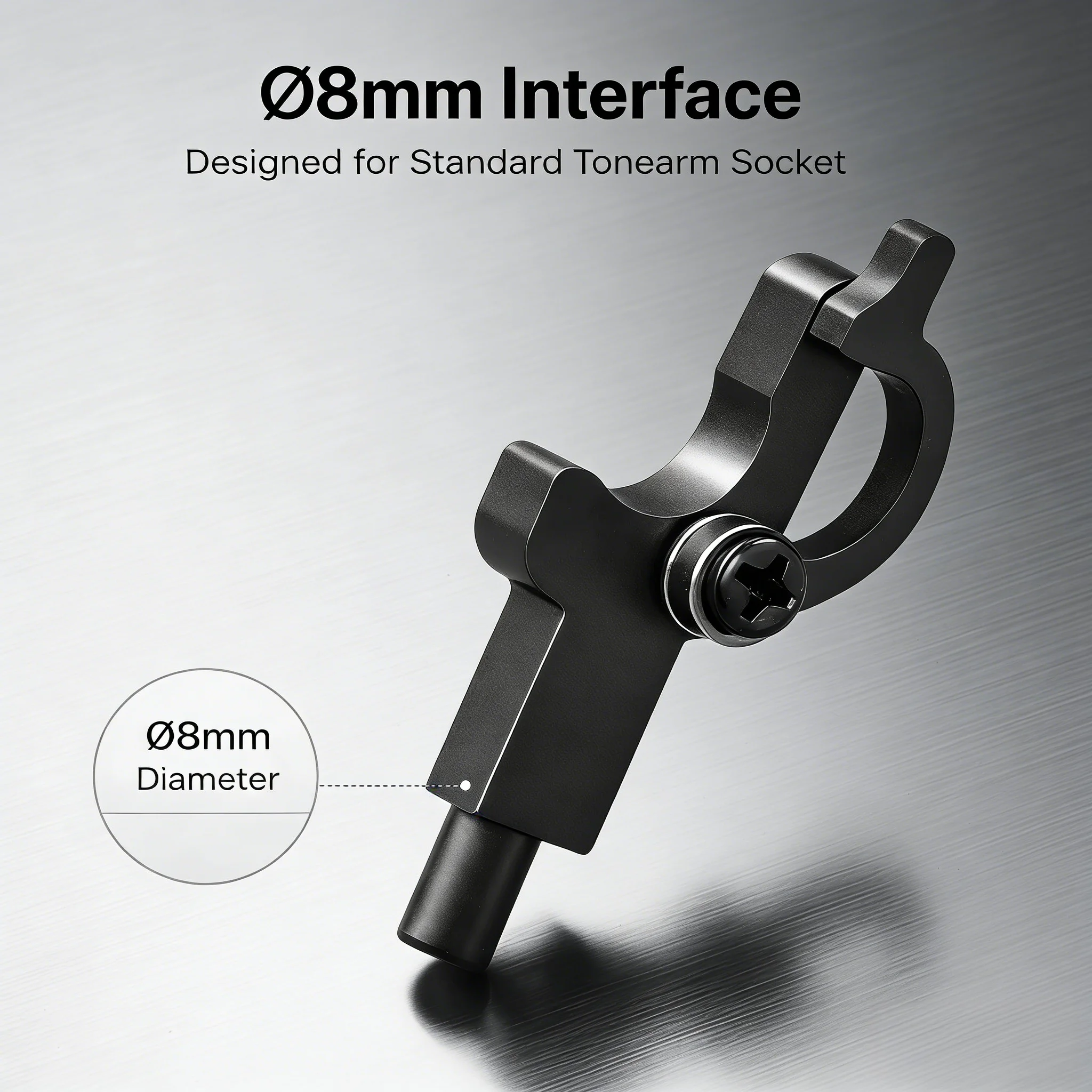 Headshell Support Mount Accessory, Ø8mm Tonearm Clamp Bracke