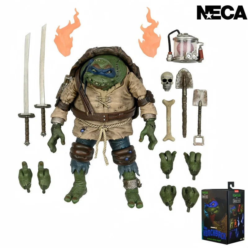 NECA Global Monster Scientific Freak Ninja Turtle Leonardo Ręczny model Zestaw zabawek Prezenty