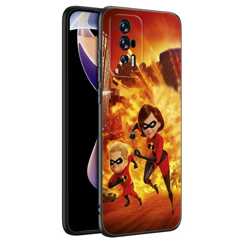 The Incredibles Black Silicone Phone Case For Xiaomi Redmi 9 9A 10A 9C 10C 12C 13C 5G 9T 10 Prime A1 A2 Plus