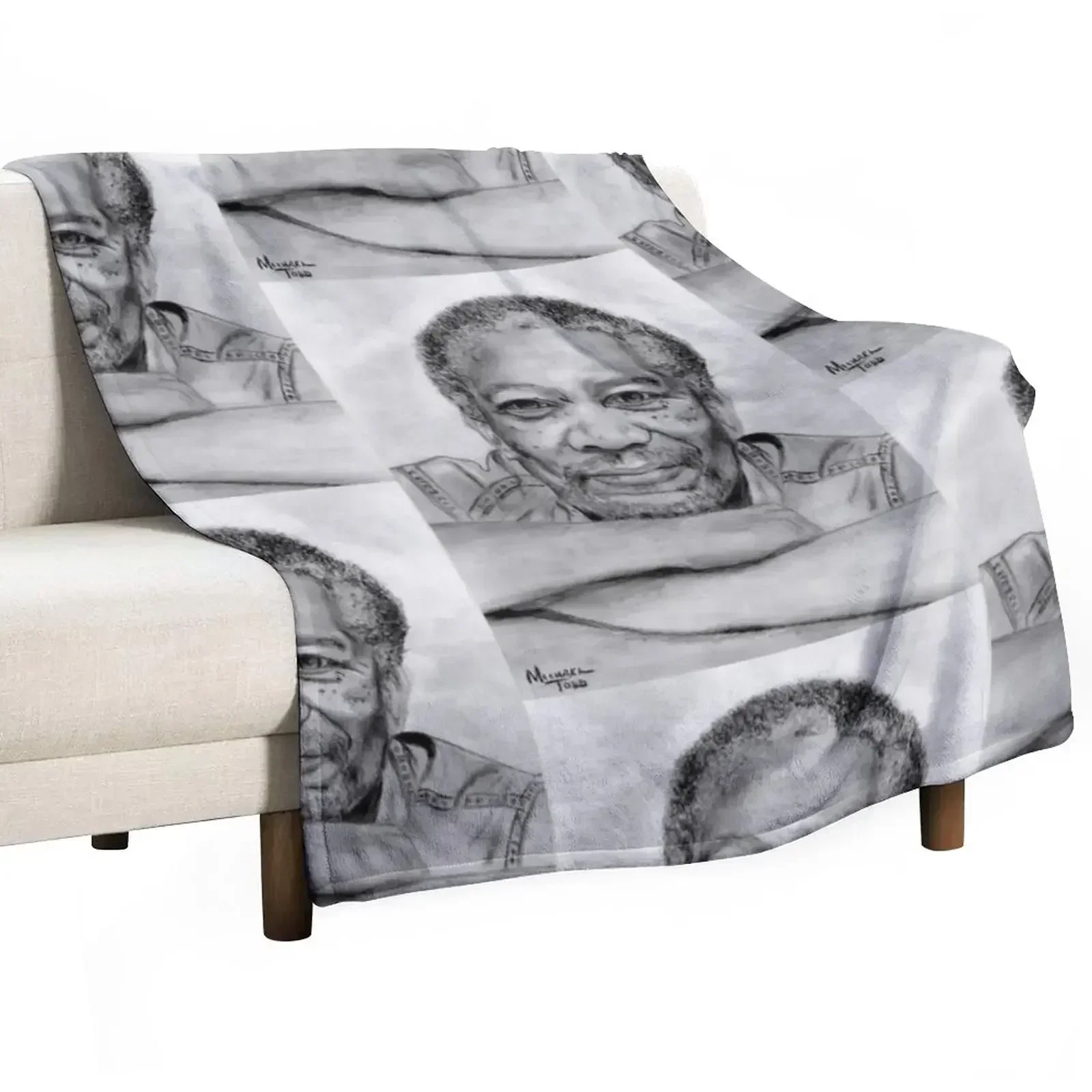 MORGAN FREEMAN Throw Blanket Hairys Soft Sleeping Bag manga Weighted Soft Big Blankets