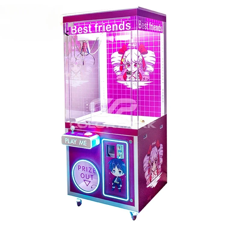 quality assurance Amusement Machine Prize Gift Game Crazy Toy 2 Crane Toy Grab Claw Game Machine Doll