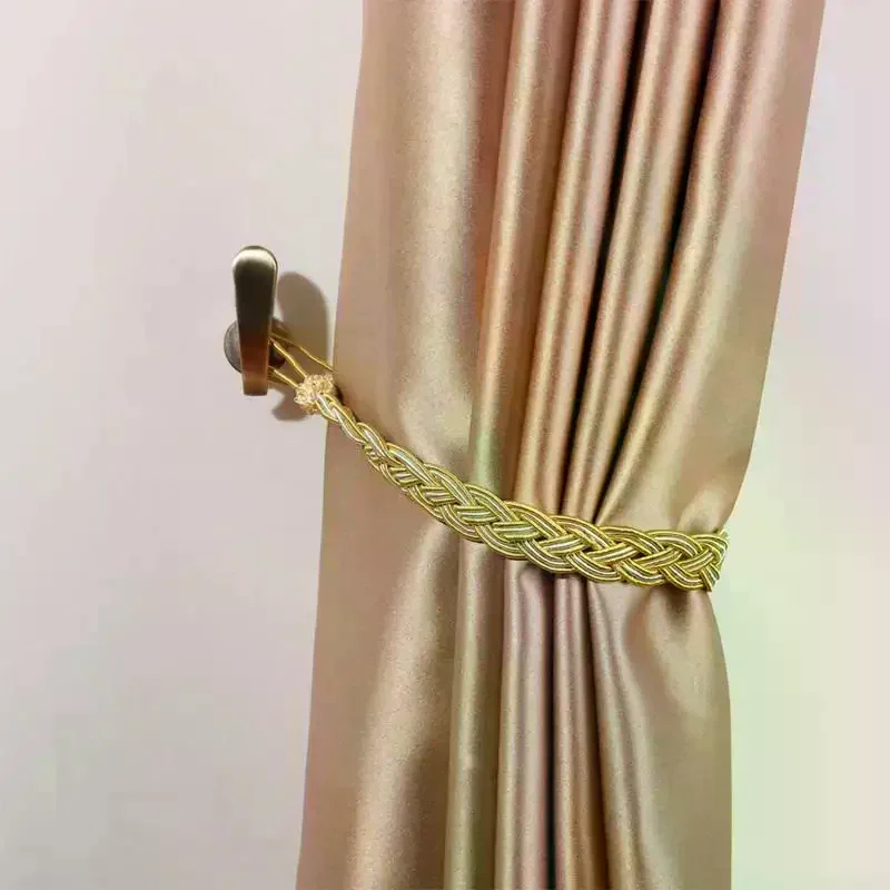 2Pcs Retro Practical Mounted Metal Hooks Curtain Tieback Curtain Hooks Wall Hanger Curtain Holder Home Decor Accessories