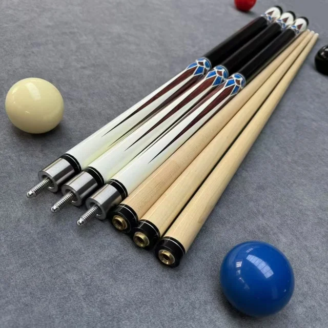 

High Quality Maple 13mm Cue Stick with Billiard Ball for Snooker & Billiards Athletes