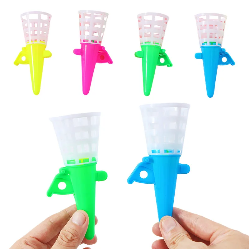 5 個子供カタパルトとキャッチボール小さなおもちゃ楽しいアイスクリーム射出ボールダブルゲーム幼稚園のご褒美小さなギフト