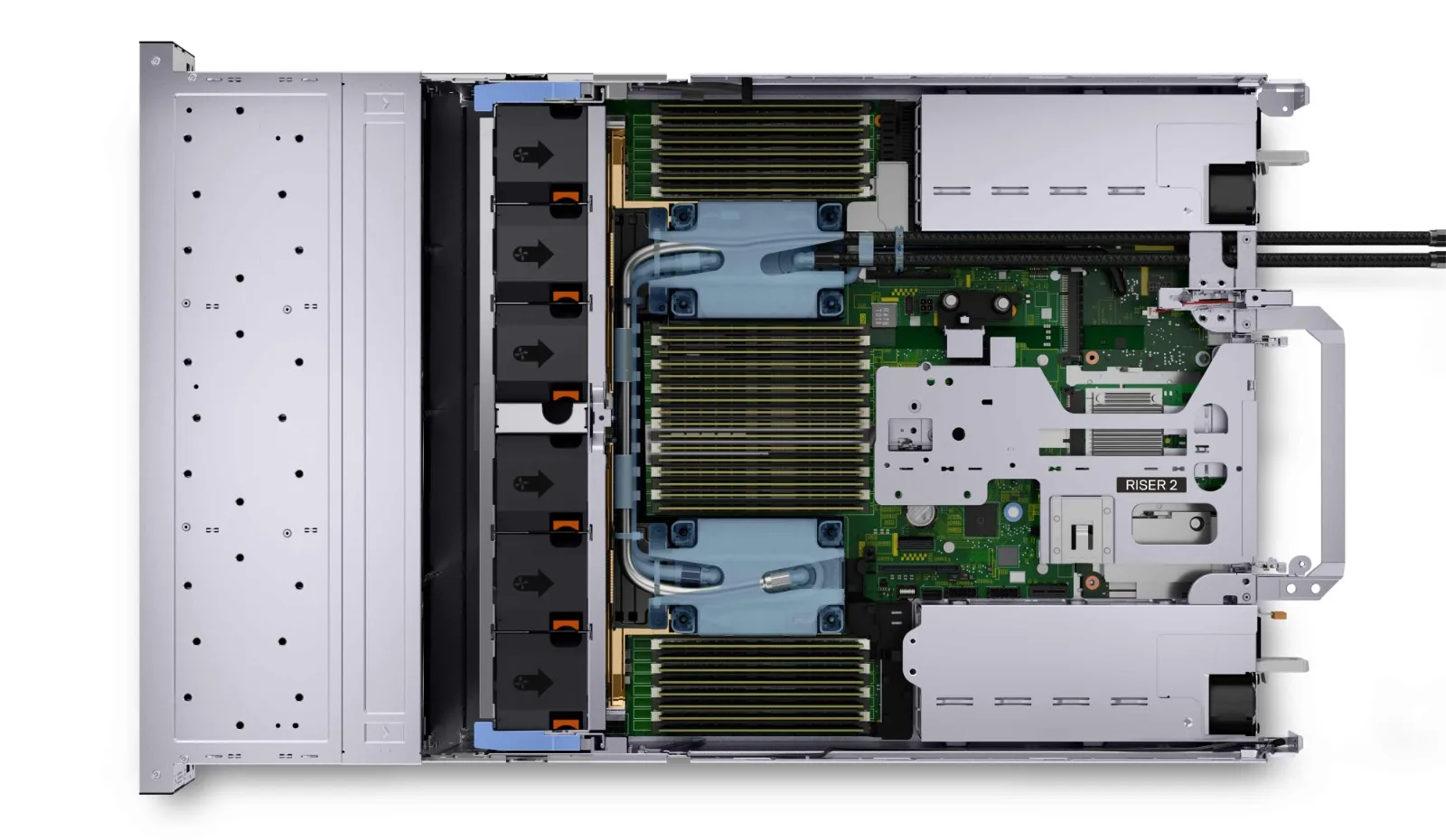 PowerEdge Xeon 실버 4310 프로세서, 480G SSD, 4x16GB 메모리, 2U 랙 서버, R750 재고