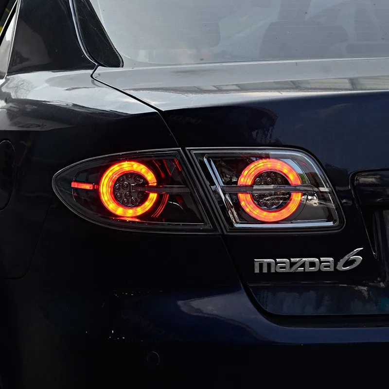 Pair Taillight assembly For 2003 - 2015 Mazda 6 LED Modify the brake lights, reverse the lights，turn signal stop lamp
