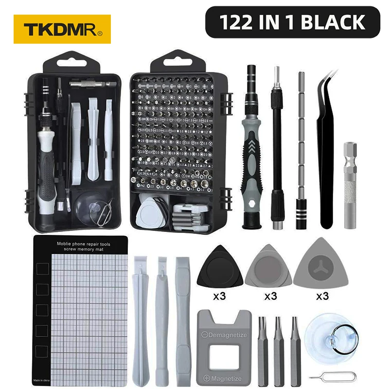 TKDMR 115/122 w 1 zestaw śrubokrętów precyzyjnych magnetyczny śrubokręt CR-V Torx Bit komputer zestaw narzędzi ręcznych naprawa telefonu komórkowego