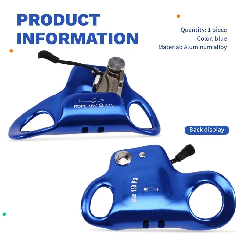 Chest Ascender Abdominal Rock Climbing Device For Outdoor Vertical Rope Climbing Rope Clamp 8-13MM - view 6