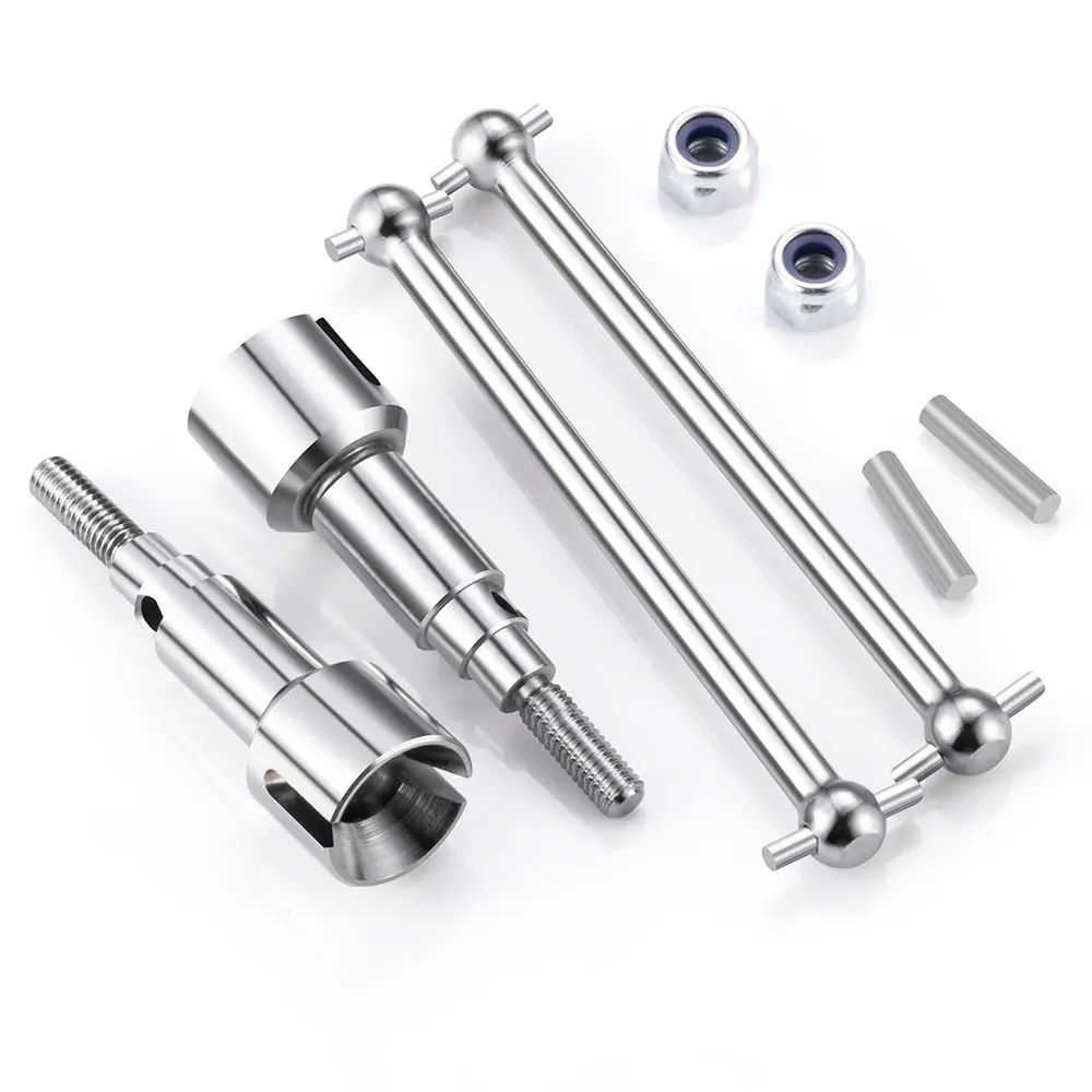 AXSPEED Metal Front/Rear Drive Shaft CVD /Diff Drive Cup for HBX 18859 1/18 RC Car Monster Truck Upgrade Parts