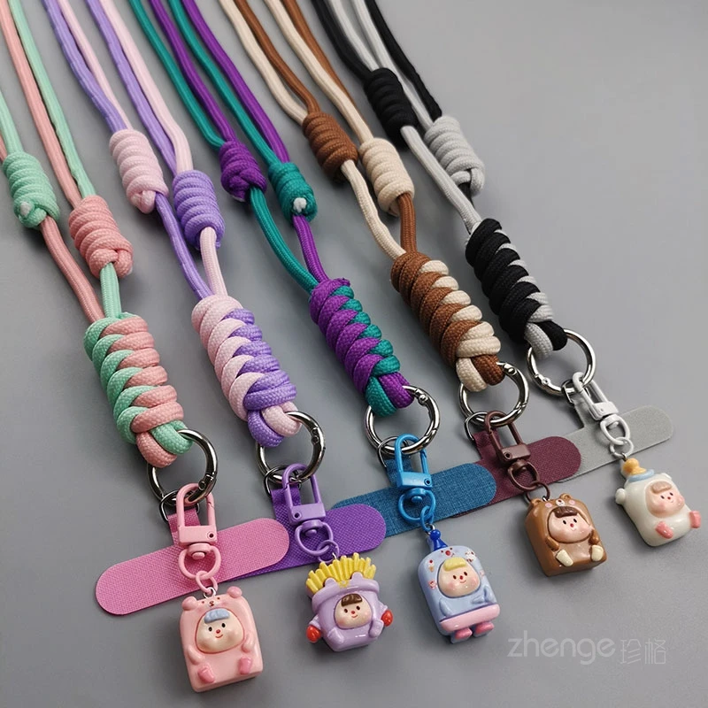 

Длинный диагональный плетеный ремешок, регулируемый и простой ремешок для телефона, универсальный плетеный ремешок для чехлов для телефонов.