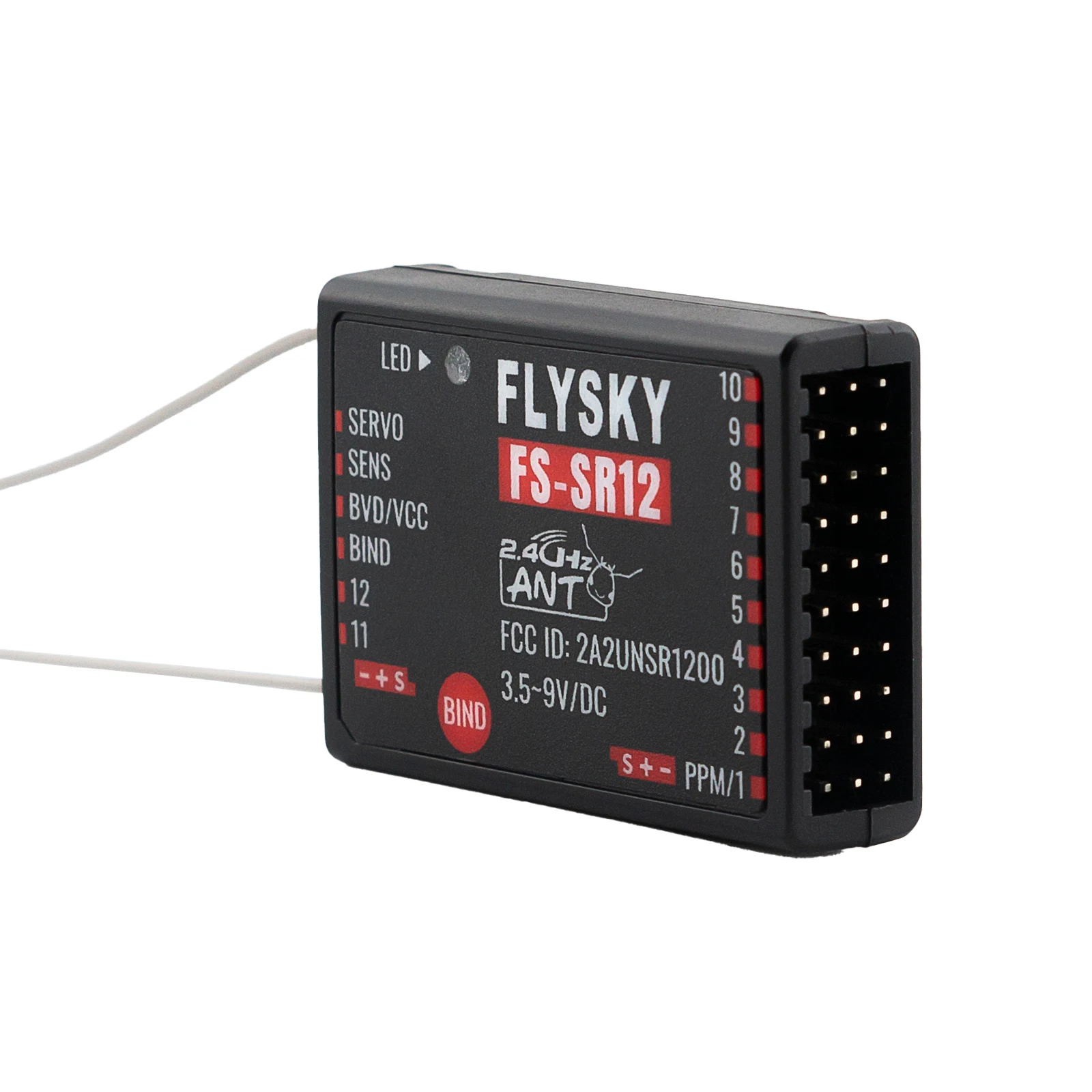 Flysky FS-SR12 1/2/4Pcs 12ch 2.4G Ontvanger Dubbele Antenne Voor Rc Vaste Vleugel Auto Boot Robot Model Mier Protocol Zender FS-ST8