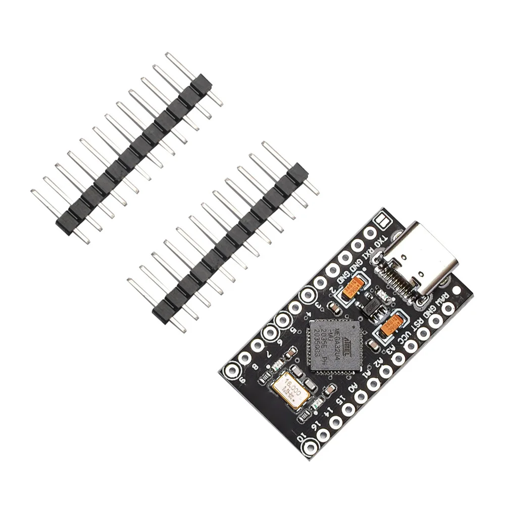 DC 6-12V 5V Pro Micro Type-C USB microcontroller ATmega32U4 chip development board module black for Arduino