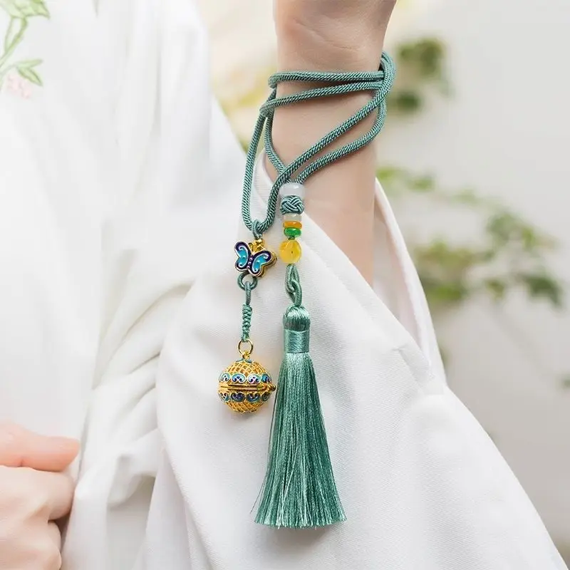 Butterfly Love Flower Sachet Ball Pendant Forbidden City Bracelet Necklace Bracelet Hollow Want Choose Necklace Can Open Antique