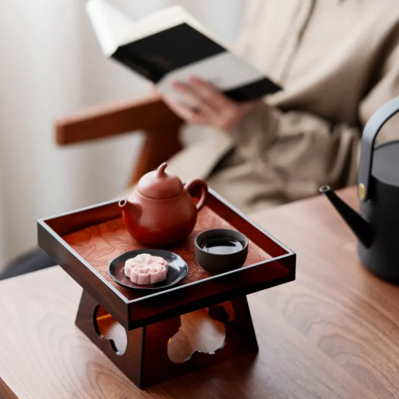 

Акриловый настольный органайзер для чая и мелочей, домашний набор для хранения, поднос для сухих вещей, маленький контейнер для украшений