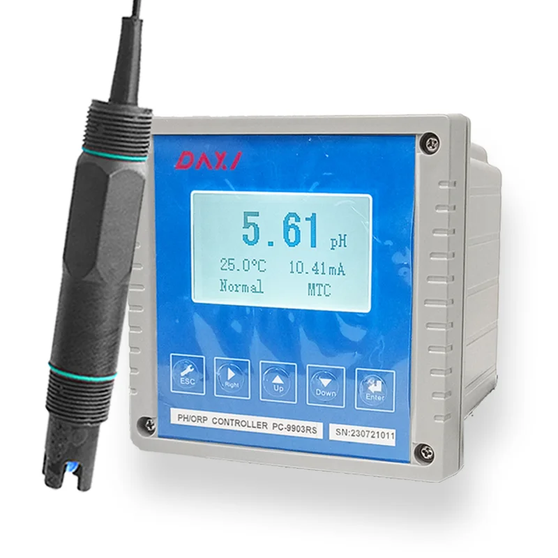 High Precision Online Ph Meter Industrial Water Quality Ana lyzer Ph Sensor Controller for Wastewater Treatment Monitoring