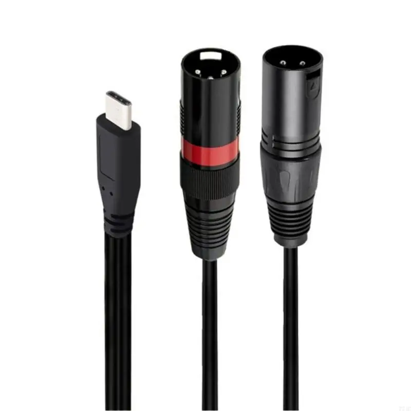 Typ C bis 2xLR Audios Kabel 2xLR zu USB C -Adapter für professionelles Soundgerät