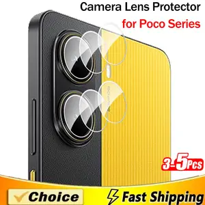 Bilashmart 3 5 Camera Back Cover Poco X7 Pro 5G Camera Protector Lens Tempered Glass Xiaomi Poco F7 Ultra X6 F6 M6 Pro 4G Lens Film