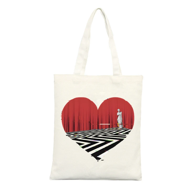 Twin Peaks Tote Bag Eco Shopping Bag Large Capacity Shoulder Women Foldable Beach Shopper Bag