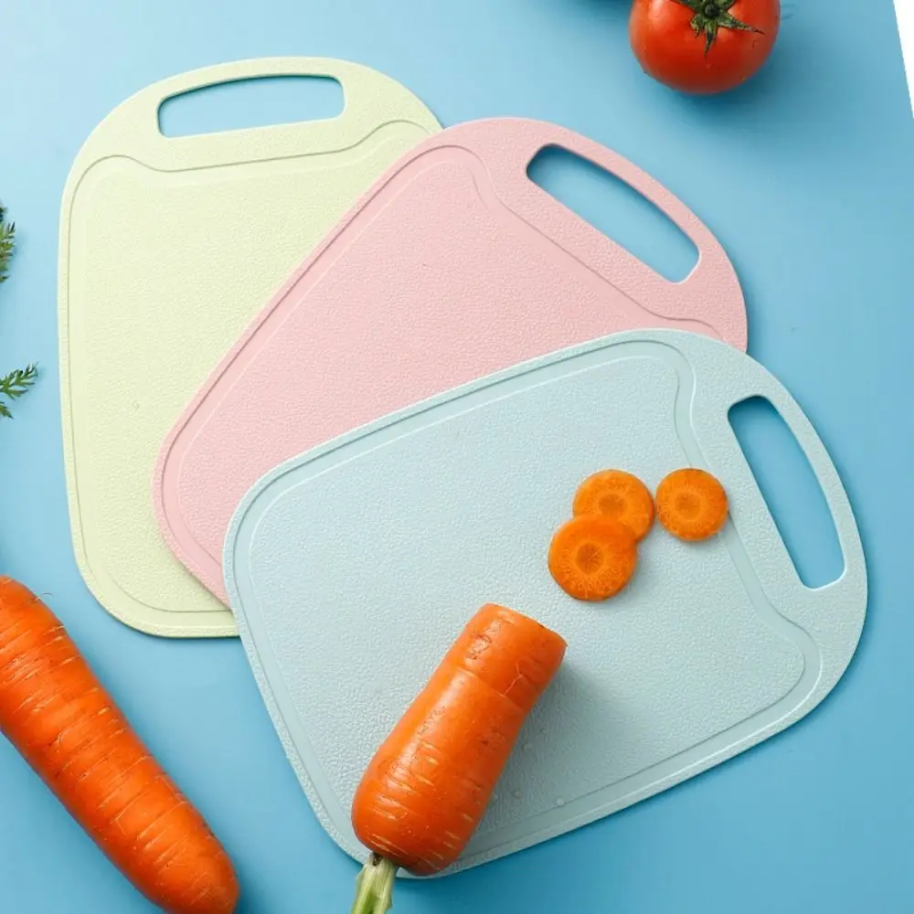 with Convenient Hanger Cutting Board Barley Plastic Anti-overflow Design Fruit Chopping Board Anti-mold Thickened