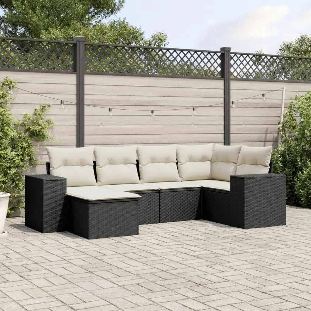 

Large Modular Black PE Rattan Garden Sofa Set Stylish Outdoor Seating Comfortable Patio Furniture Sectional Sofa for Backyard
