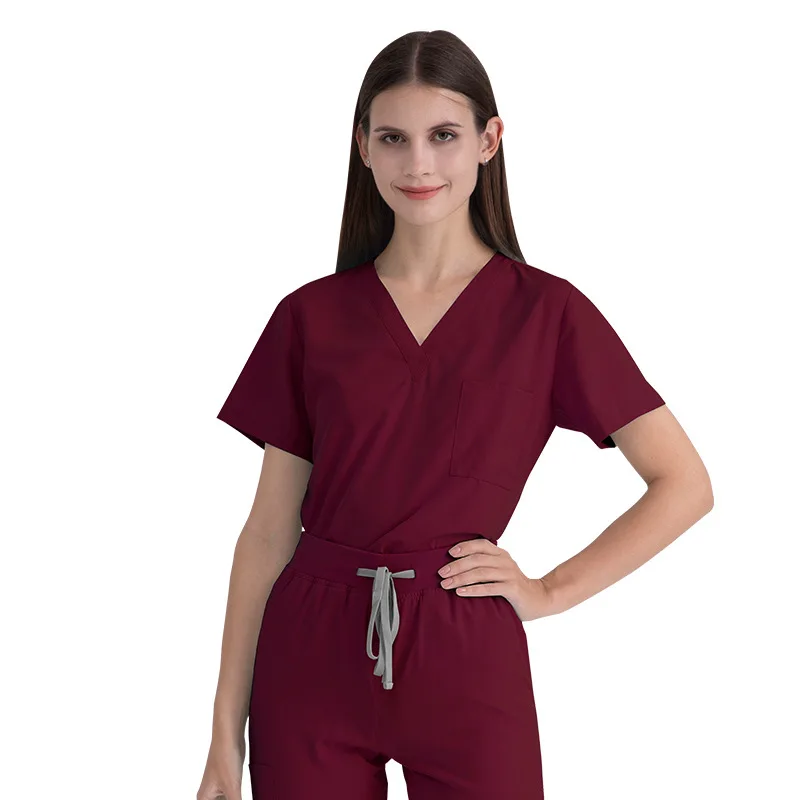 Veelkleurige Unisex Apotheek Met Korte Mouwen Verpleegkundige Uniform Ziekenhuisarts Werkkleding Orale Tandheelkundige Chirurgie Uniformen Medische Scrubs Sets