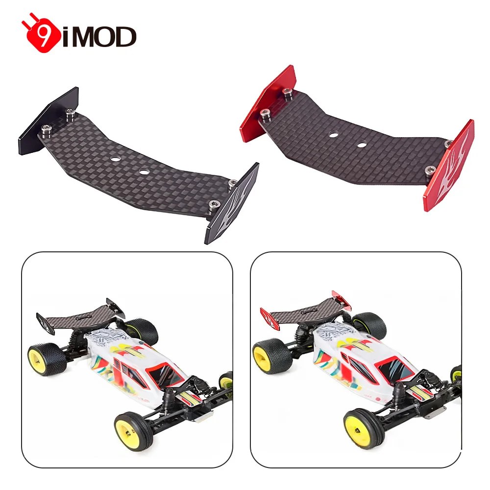 9IMOD RC Car Tail Wing Carbon Fiber Rear Wing For Losi 1/24 Micro-B 2WD BUGGY RC Car