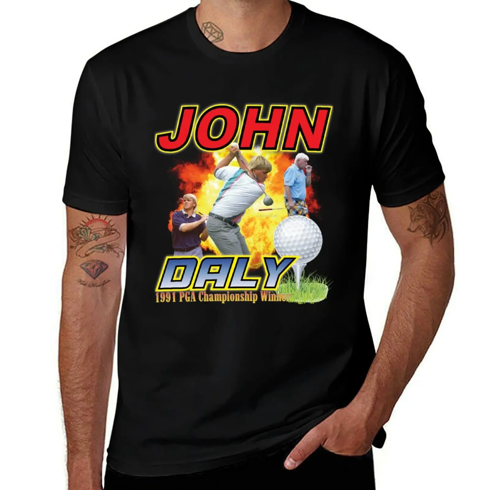 

John Daly 1991 PGA Championship Winner T-Shirt plus sizes man t shirt graphic t shirts mens shirts graphic tee