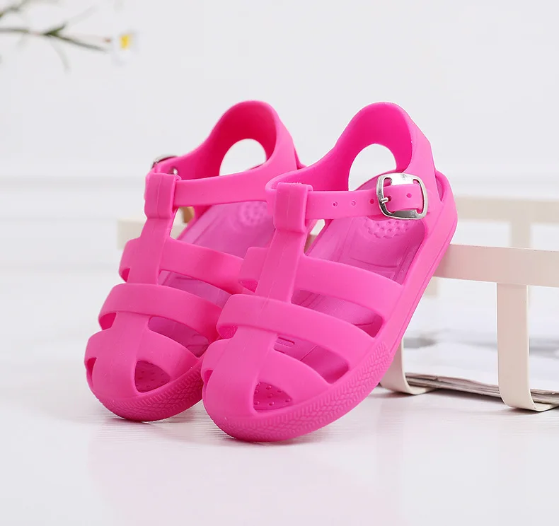 New Mini Brazil Roman Sandals Boys Girls Sandals Flox Jelly Shoes Sandals Children\'S Shoes Roman Hollow Breathable Sandals